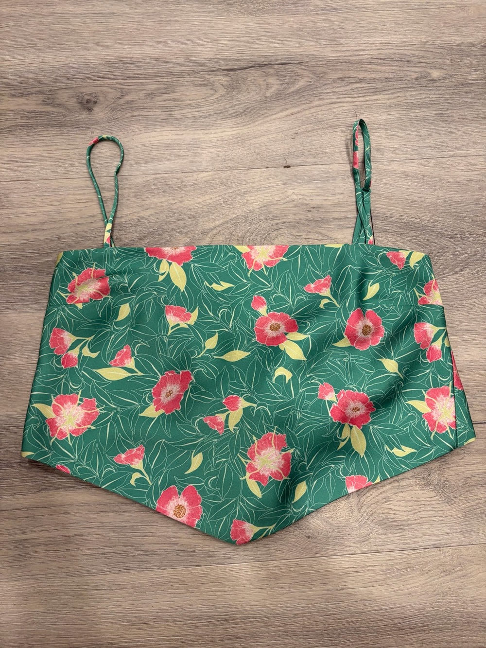 Sunday Best Camisole Floral Green & Pink Like New